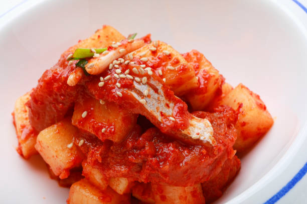 Korean food, dicing
