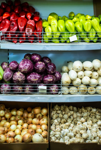 istock Vegetable on shelf in the market. 1190965118