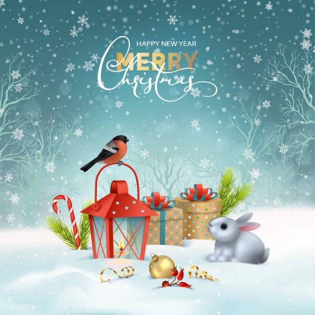 Bunny Slope Holiday Card Bunny Slope Holiday Card