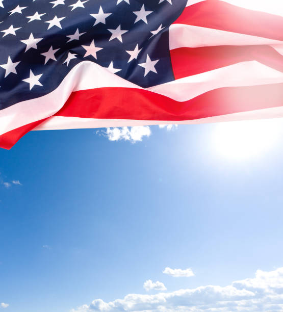 istock Close up of the us flag 1190970835