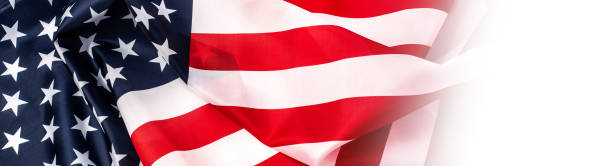 istock American flag waving in the wind. 1190970864