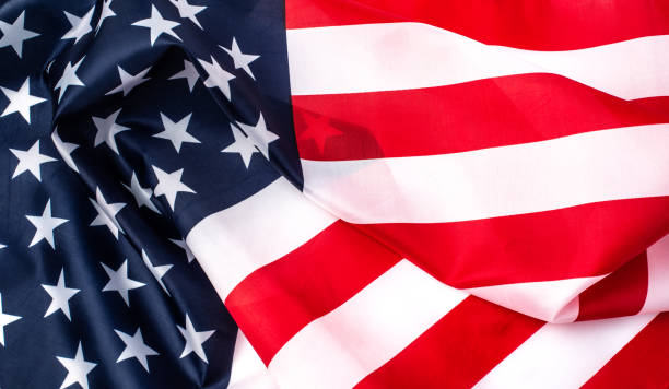 istock Beautifully waving  American flag 1190970873