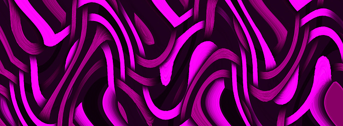 Multicolor Glowing Twisted Lines On Black Background Abstract Pop Art  Illustration Stock Photo - Download Image Now - iStock