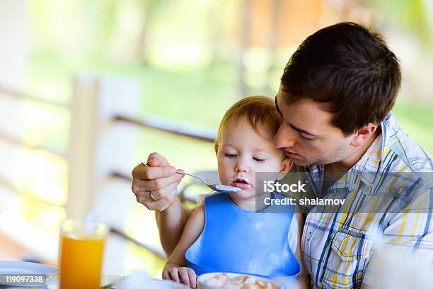 Breakfast Stock Photo - Download Image Now - Adult, Baby - Human Age, Baby Girls