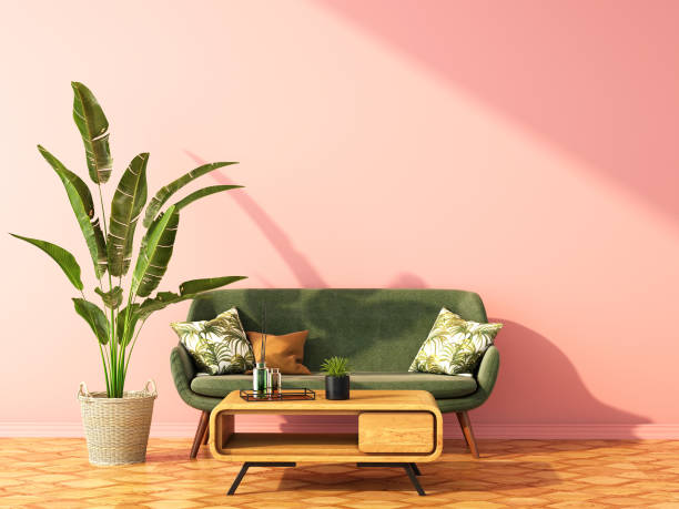 istock interior design for color trend 2020,3d rendering,3d illustration 1190976254