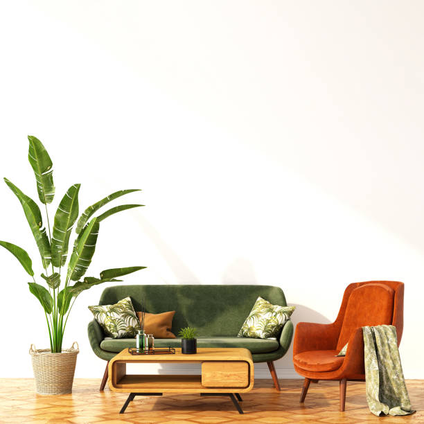 istock interior design for color trend 2020,3d rendering,3d illustration 1190976280