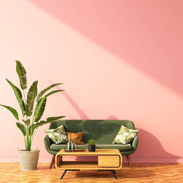 istock interior design for color trend 2020,3d rendering,3d illustration 1190976291