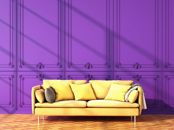 istock interior design for color trend 2020,3d rendering,3d illustration 1190976325