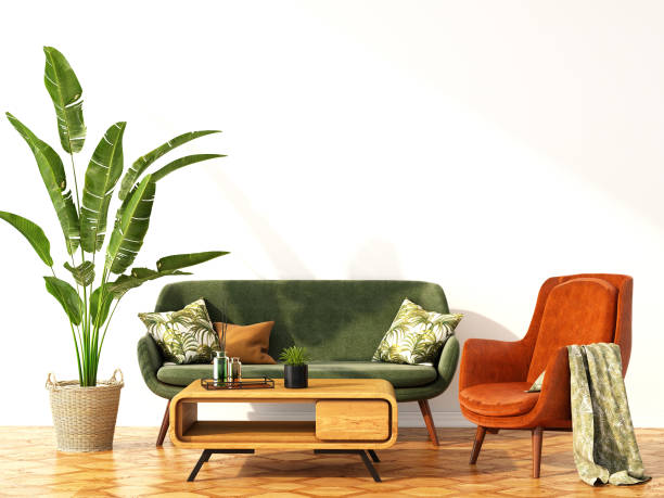 istock interior design for color trend 2020,3d rendering,3d illustration 1190976334