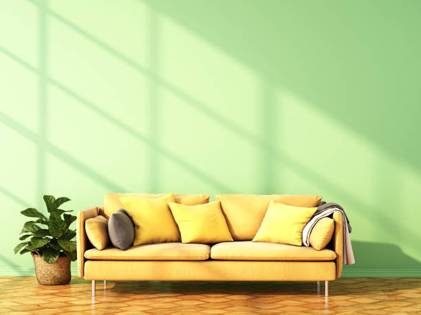 istock interior design for color trend 2020,3d rendering,3d illustration 1190976366