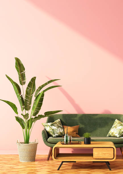 istock interior design for color trend 2020,3d rendering,3d illustration 1190976376