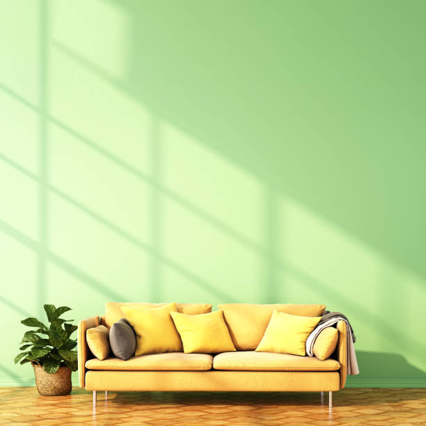 istock interior design for color trend 2020,3d rendering,3d illustration 1190976388