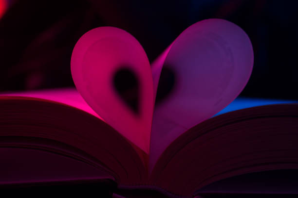 istock Book with pages in heart shape 1190977092