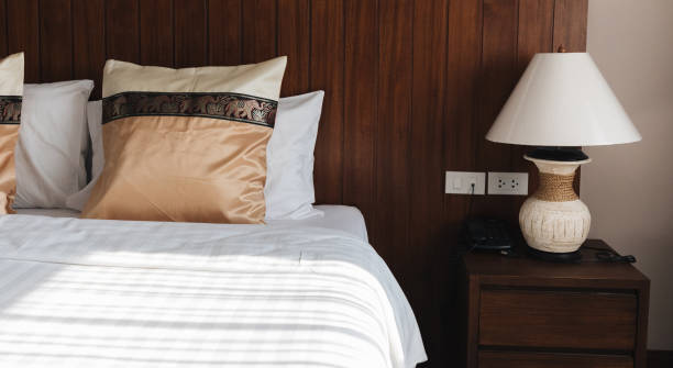 istock Bed room in thai traditional style 1190981745