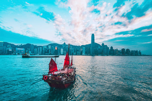 istock Boat of Hong Kong 1190982364