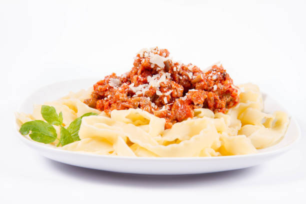 istock Reginette pasta with bolognese sauce 1190984142