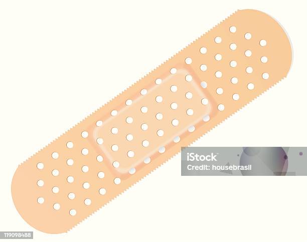 Adhesive Bandage Stock Illustration - Download Image Now - Adhesive Bandage, Care, Color Image