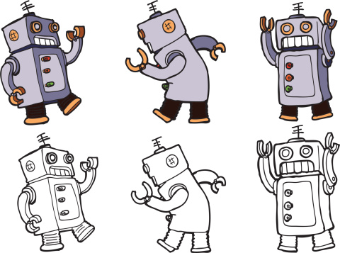 Dancing Robots Stock Illustration - Download Image Now - Dancing, Robot,  Art Product - iStock