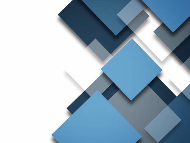 istock Abstract Business-background Blue Business background with square 1190989316