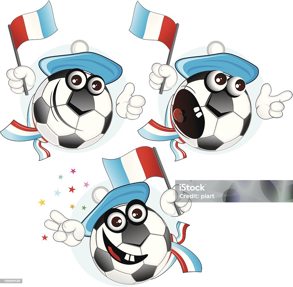 French Cartoon Ball Stock Illustration - Download Image Now