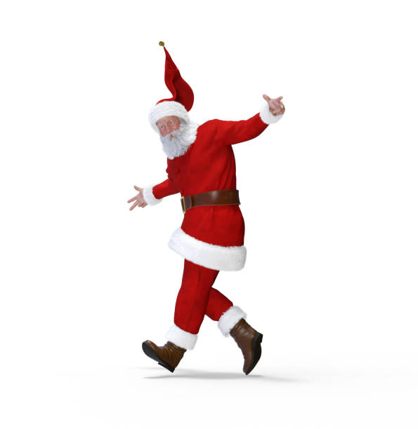 istock Santa Claus Isolated on White 3D Rendering 1190991618