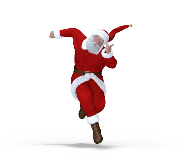 istock Santa Claus Isolated on White 3D Rendering 1190991625