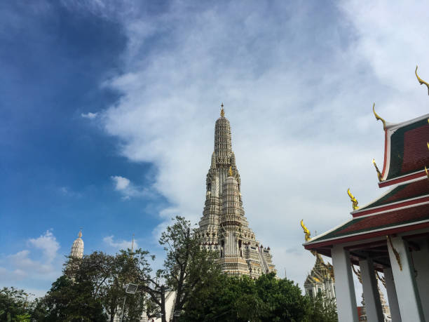 istock Wat arun beautiful white temple in bangkok thailand 1190993366