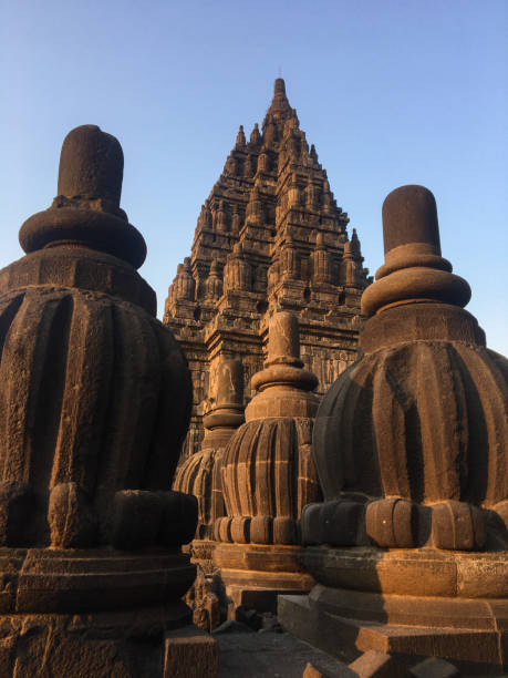 istock Sunset at the beautiful temple of Prambanan in Java, Indonesia 1190994384