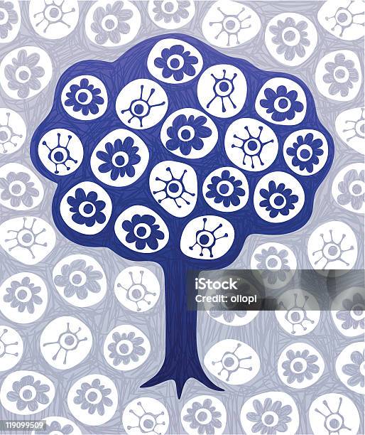 Doodletree Stock Illustration - Download Image Now - Art Product, Blue, Cartoon