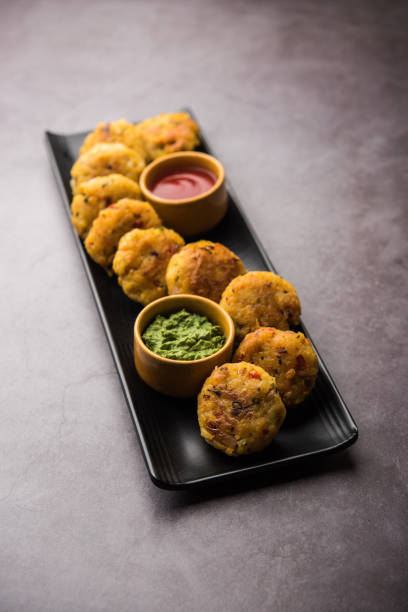 istock Veg Poha Roll, patties or Tikki 1190997147