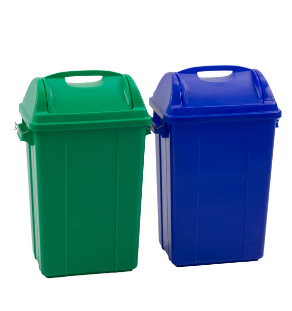 istock Different colored trash bins for collecting various type of garbage isolated 1191001336