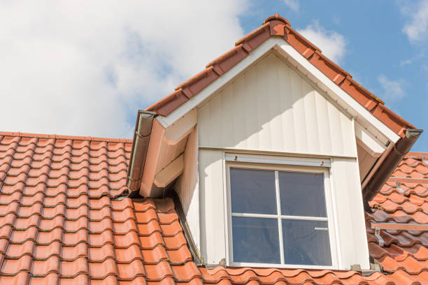 istock Dormer window with metal cladding in wood look 1191003240