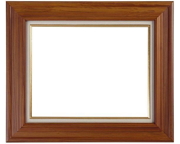 brown Wooden picture  Frame stock photo