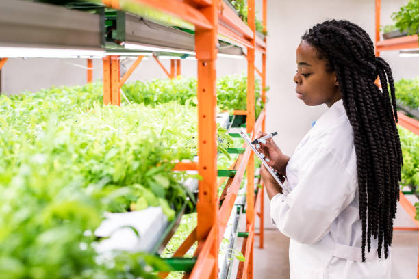 istock Contemporary young female biologist making research notes in document 1191015344