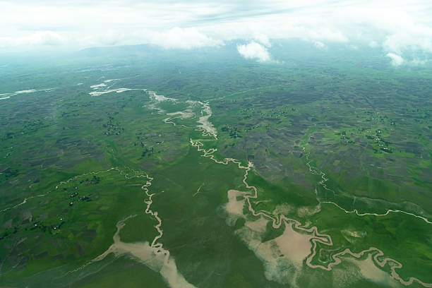 istock Aerial view of rivers 119102235