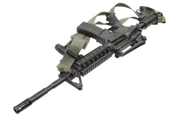 istock M4 carbine isolated on white 1191022530