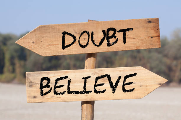 Belief Doubt Concept stock photo