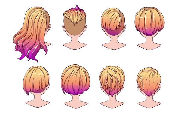 Anime Hairstyle Images – Browse 18,495 Stock Photos, Vectors, and Video