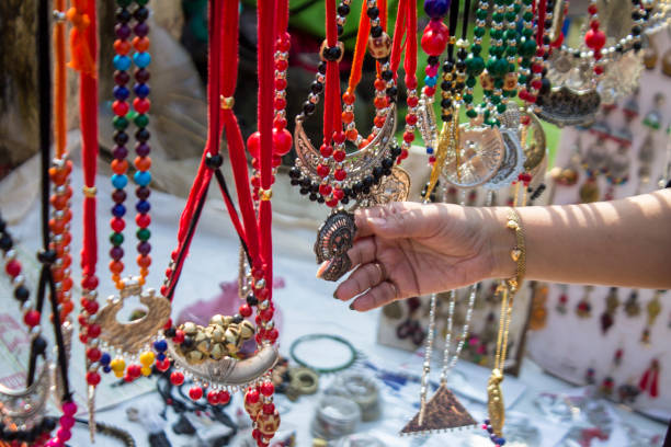 istock Jewelry hanging in shop 1191052363