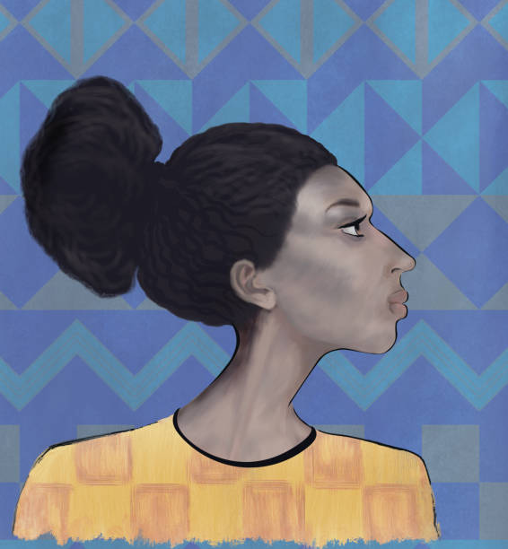 istock Stylized portrait of a girl of African type 1191053511