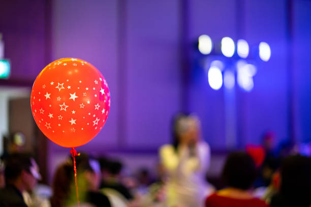 Red air balloon in party event.