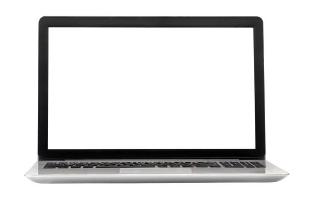 istock Laptop isolated on the white background with clipping path 1191067455