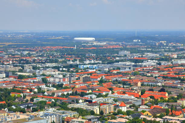 istock Aerial view of Munich (München), Bavaria (Bayern), Germany (Deutschland) 1191068280