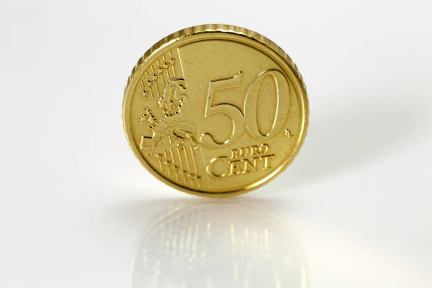 istock european coin on a white background with drop shadow 1191068311