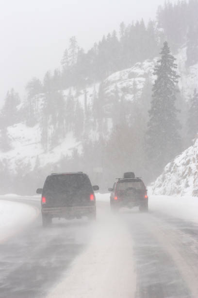 istock Rocky Mountain Interstate 70 traffic winter blizzard driving Colorado snow 1191070049
