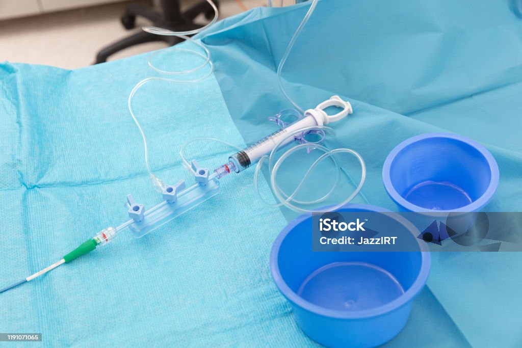 Cardiovascular Surgery Angio Preparation Medical Equipment Stock Photo