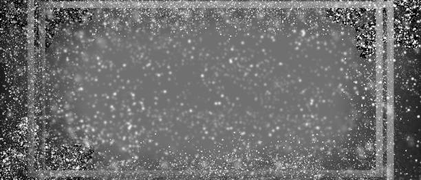 istock Beautiful panoramic gray background with sparkles and bokeh. A place for an advertising copy-space. 1191072212
