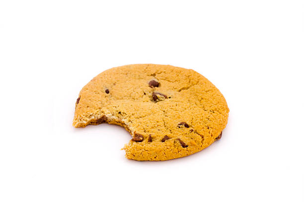 istock chocolate chip cookie with bite taken 119107415