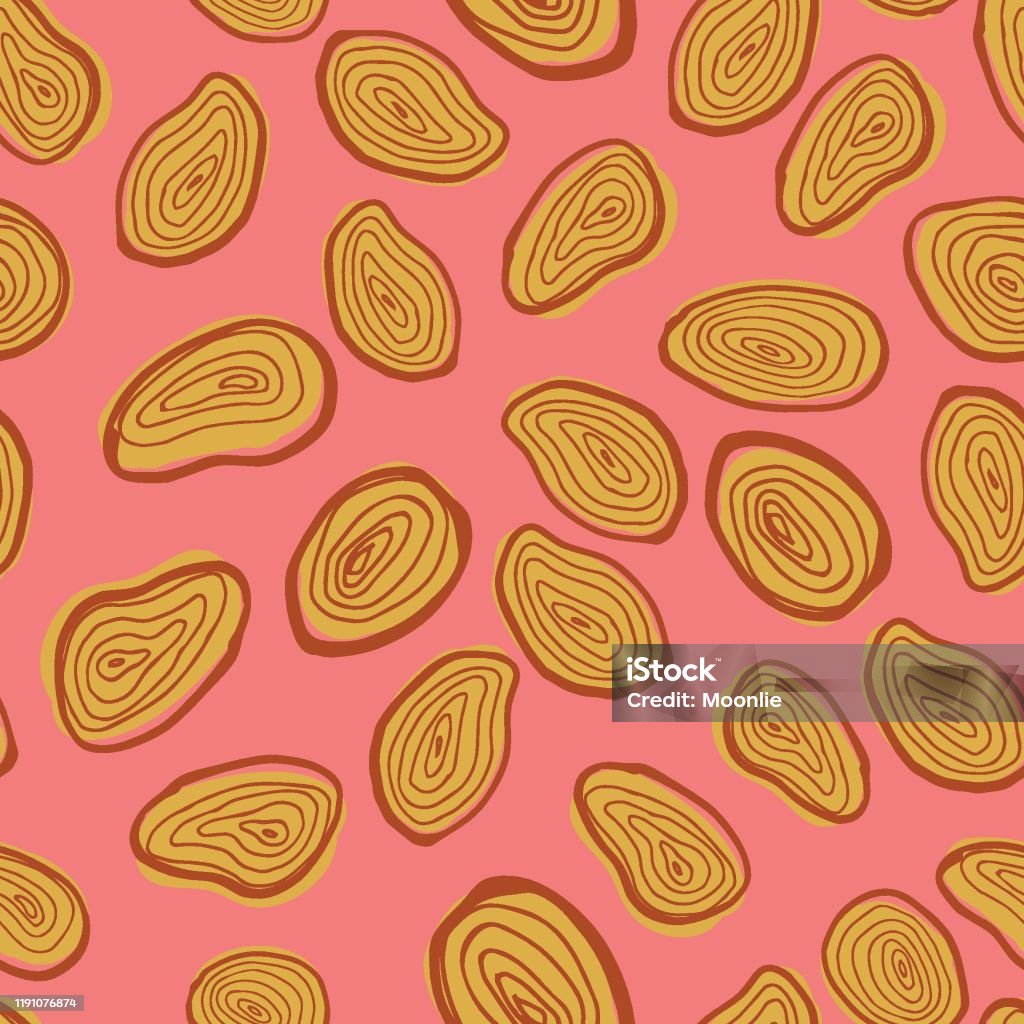 Seamless Wood Rings Pattern Wood Tree Rings Seamless Pattern Background Stock Illustration ...