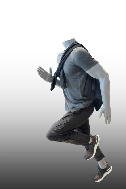 istock Running male mannequin. 1191078146
